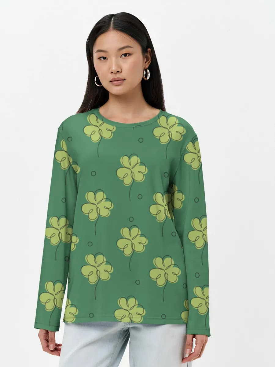 Women's long sleeve shirt. Cotton