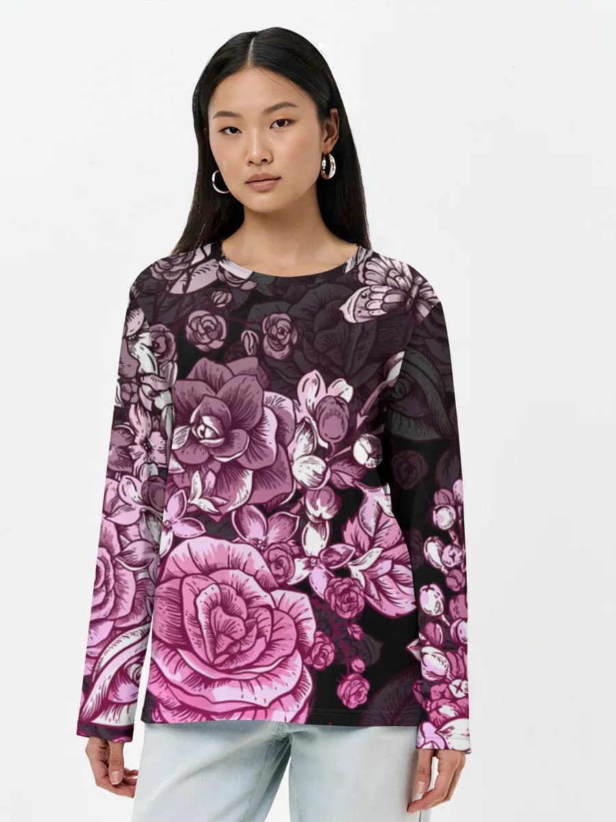 Women's long sleeve shirt. Cotton