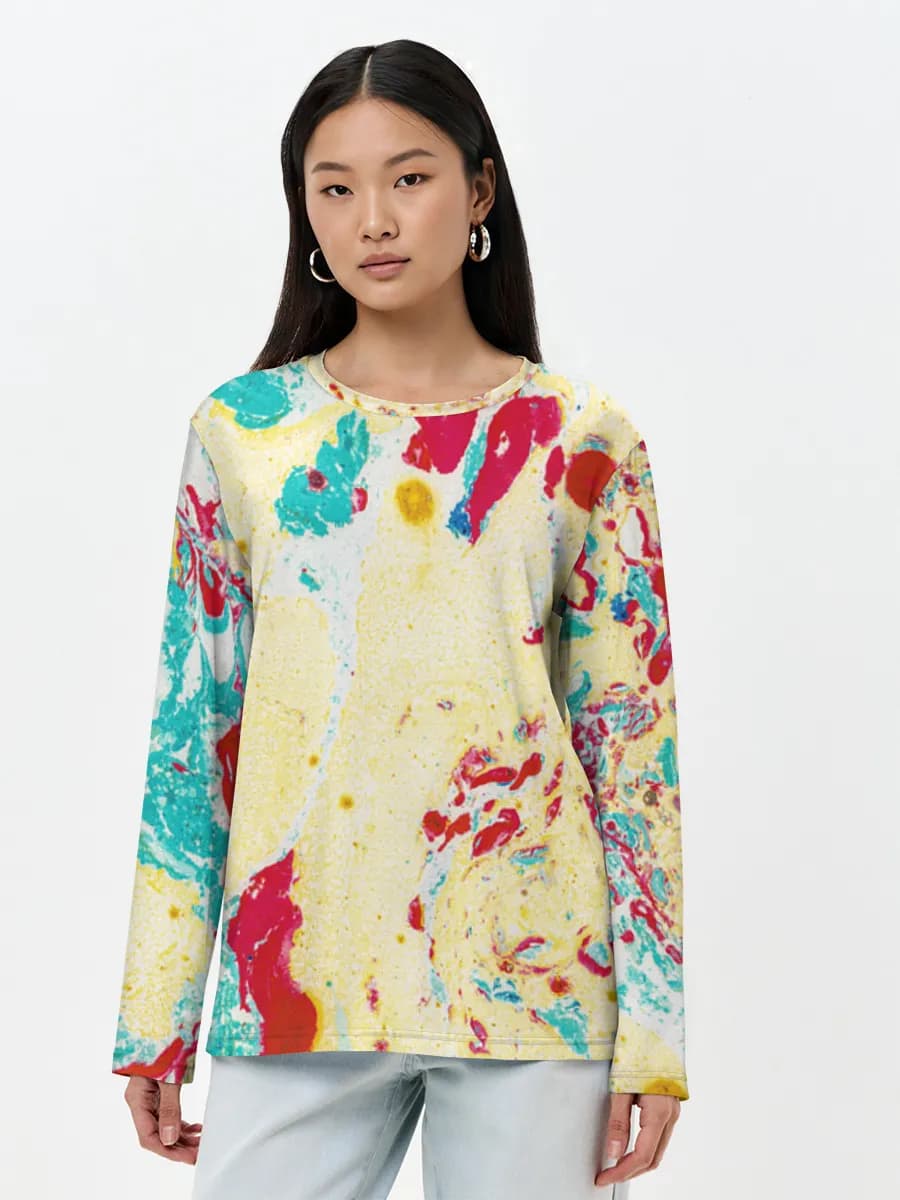 Women's long sleeve shirt. Cotton