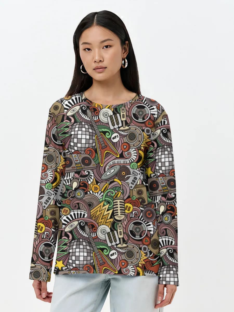 Women's long sleeve shirt. Cotton