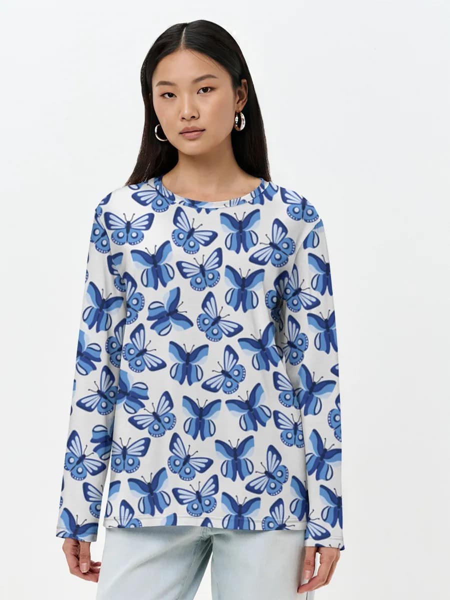 Blue Butterfly Swarm