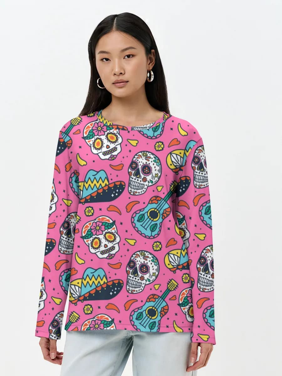 Women's long sleeve shirt. Cotton