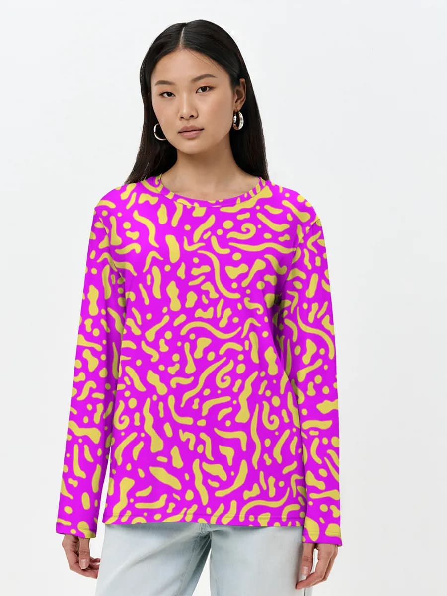 Neon Memphis Squiggles