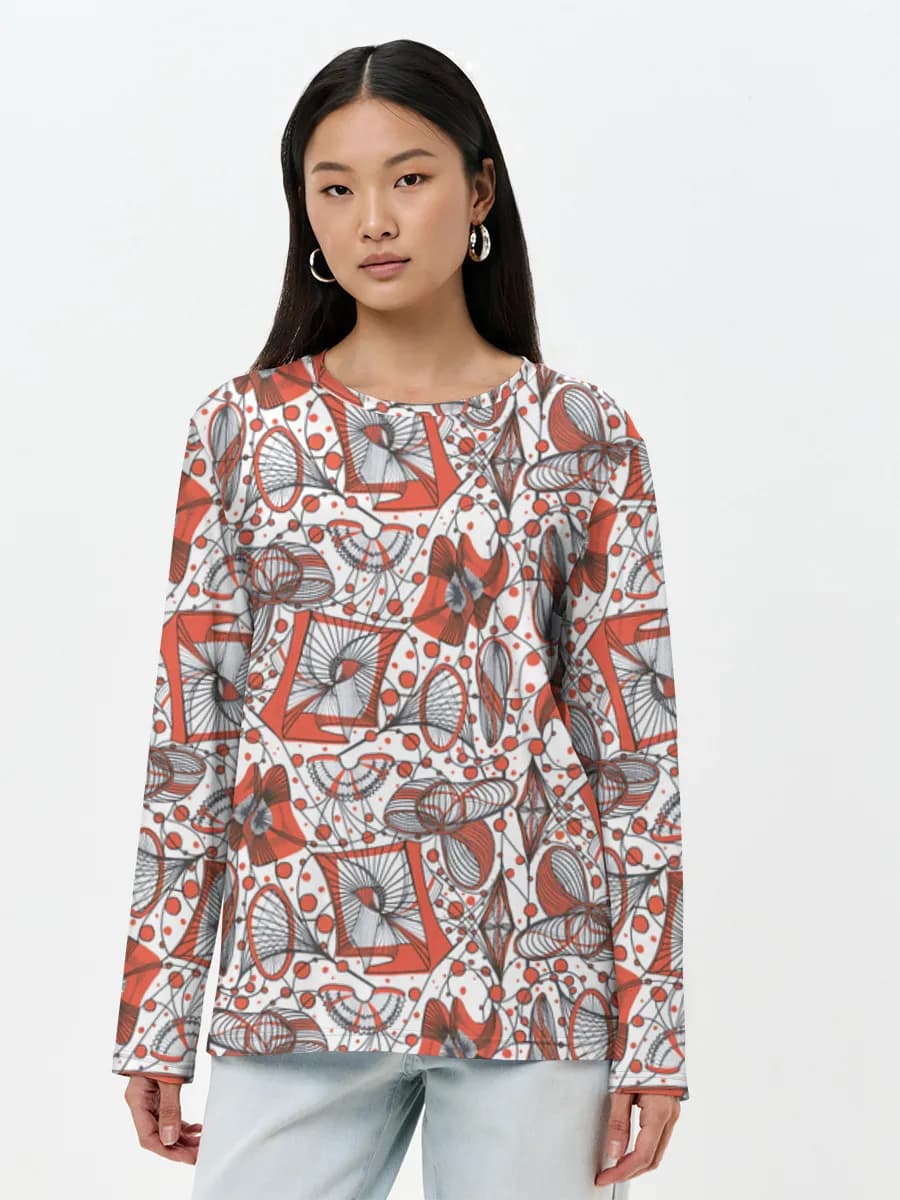 Women's long sleeve shirt. Cotton