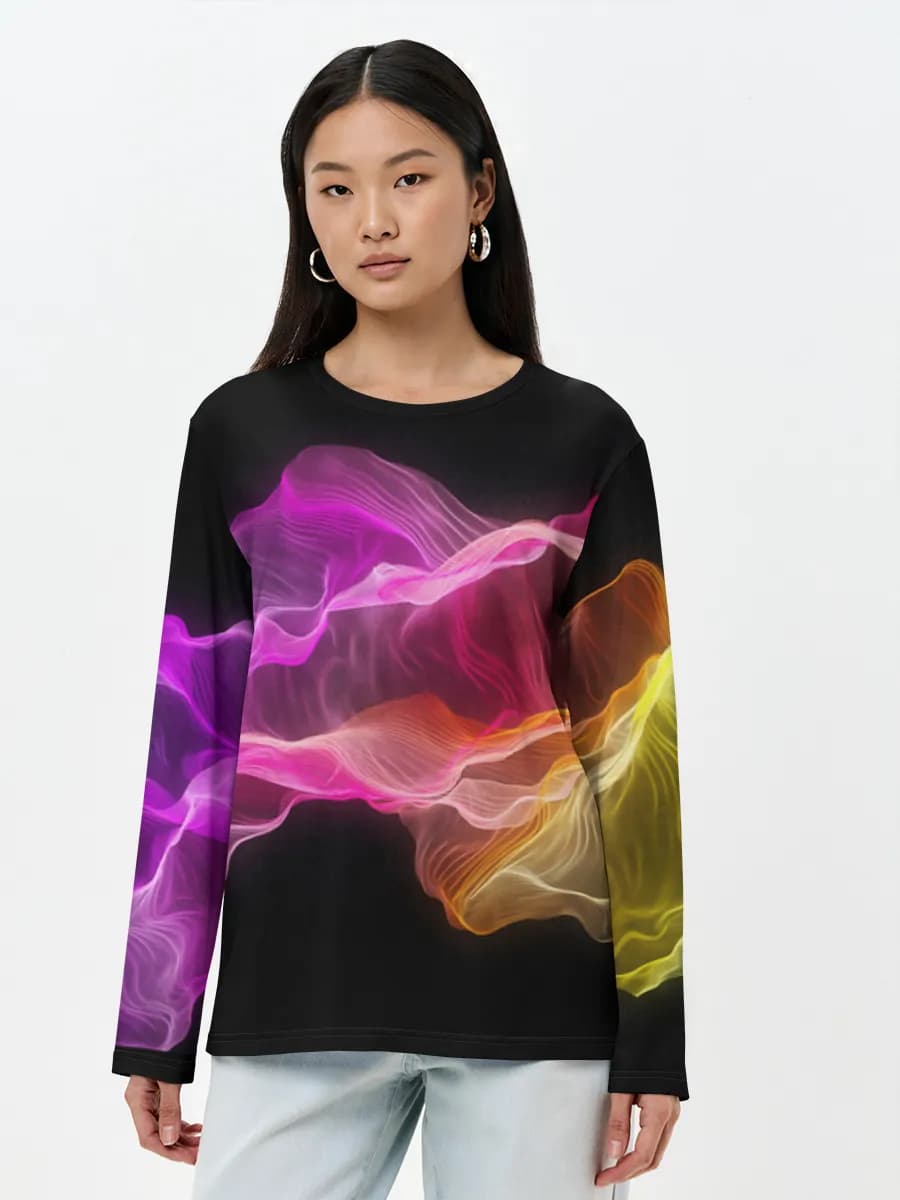 Women's long sleeve shirt. Cotton