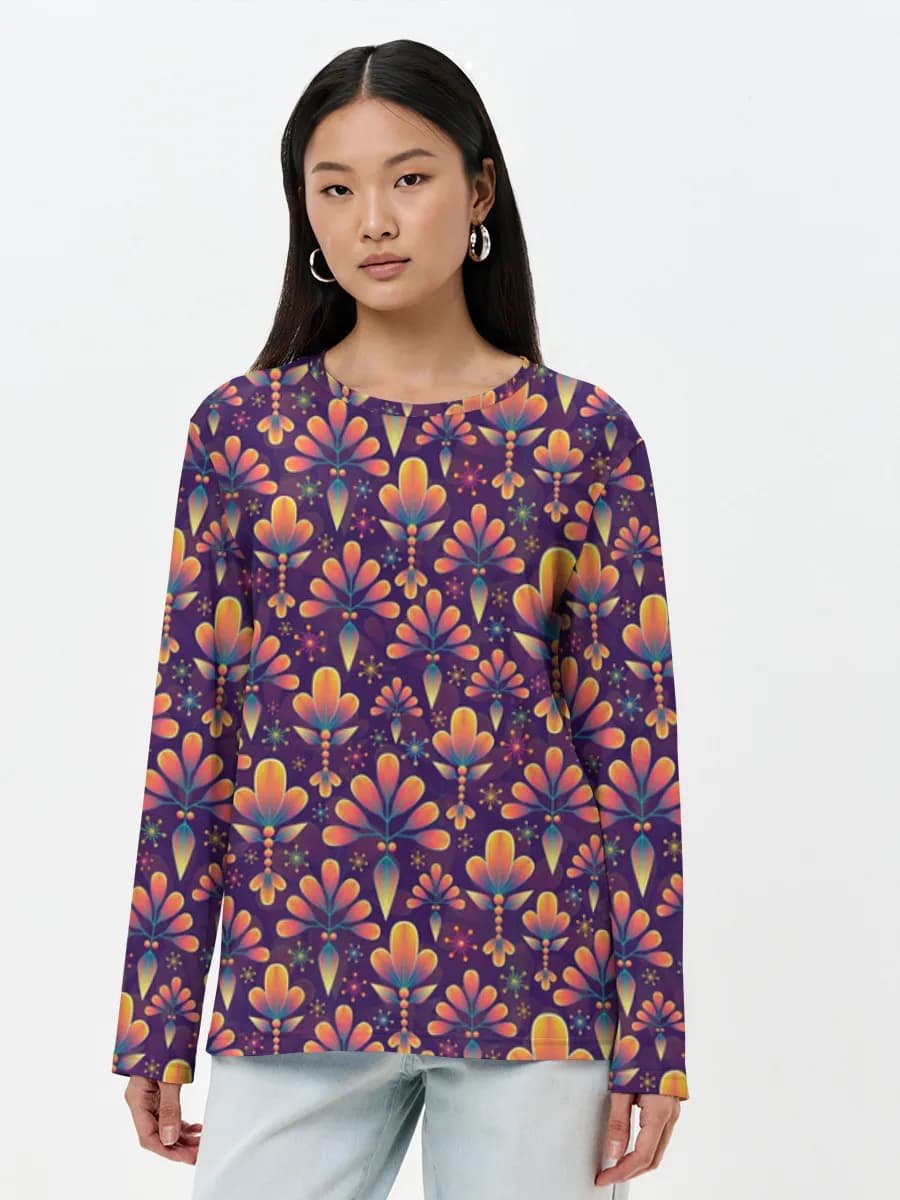 Women's long sleeve shirt. Cotton