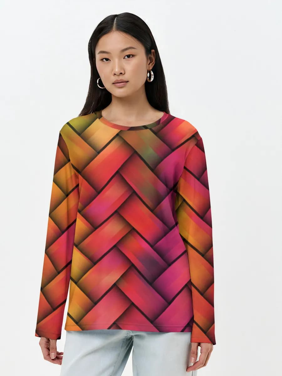Women's long sleeve shirt. Cotton