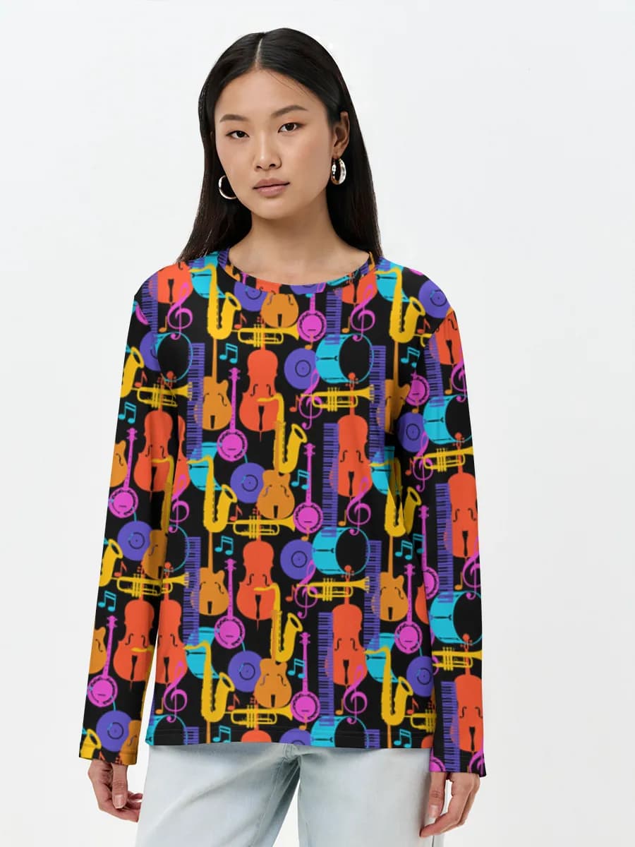 Women's long sleeve shirt. Cotton