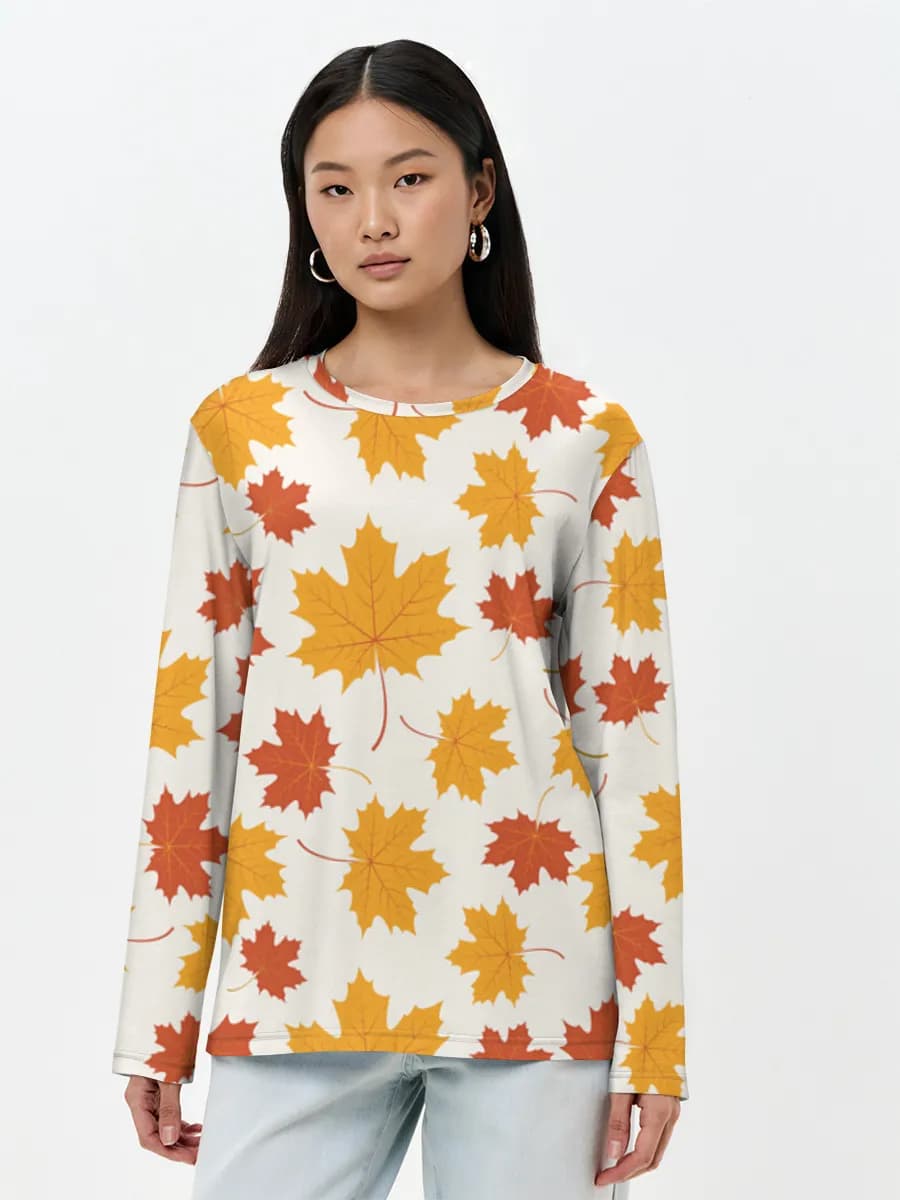 Women's long sleeve shirt. Cotton