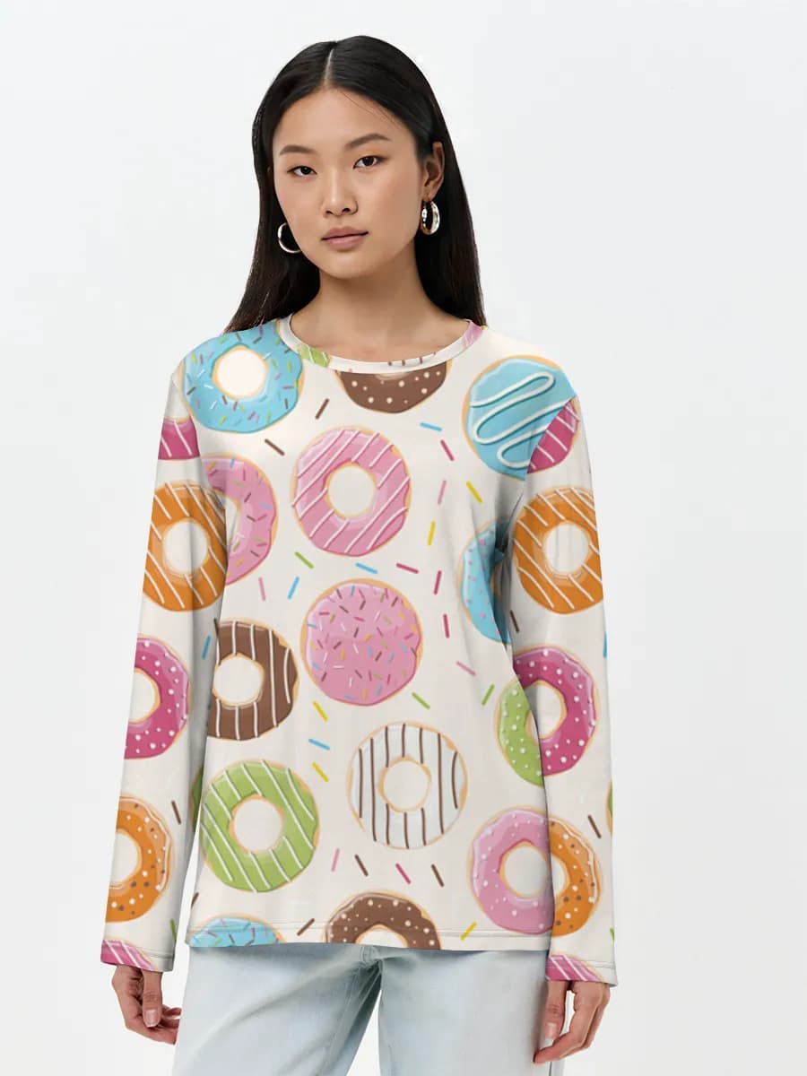 Women's long sleeve shirt. Cotton