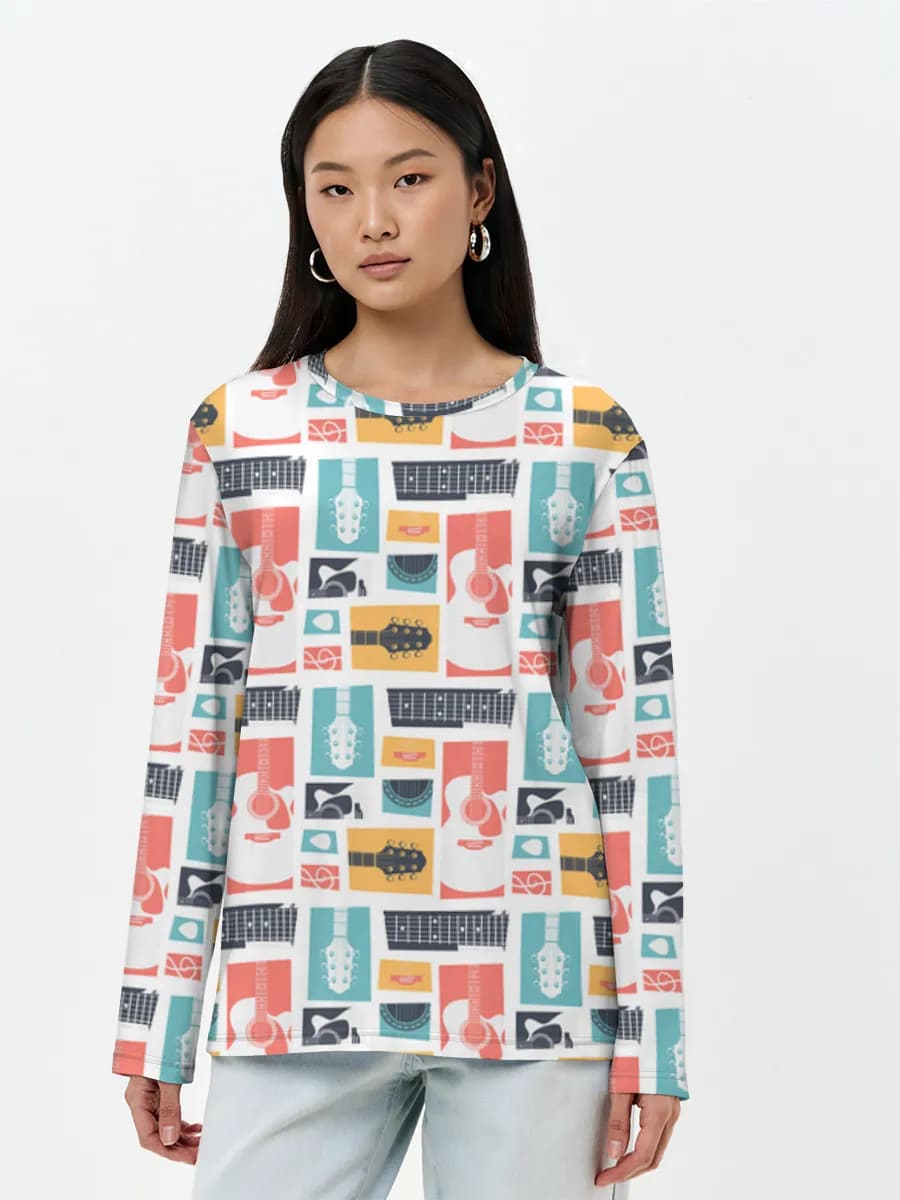 Women's long sleeve shirt. Cotton