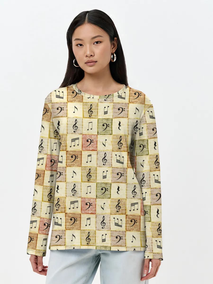 Women's long sleeve shirt. Cotton