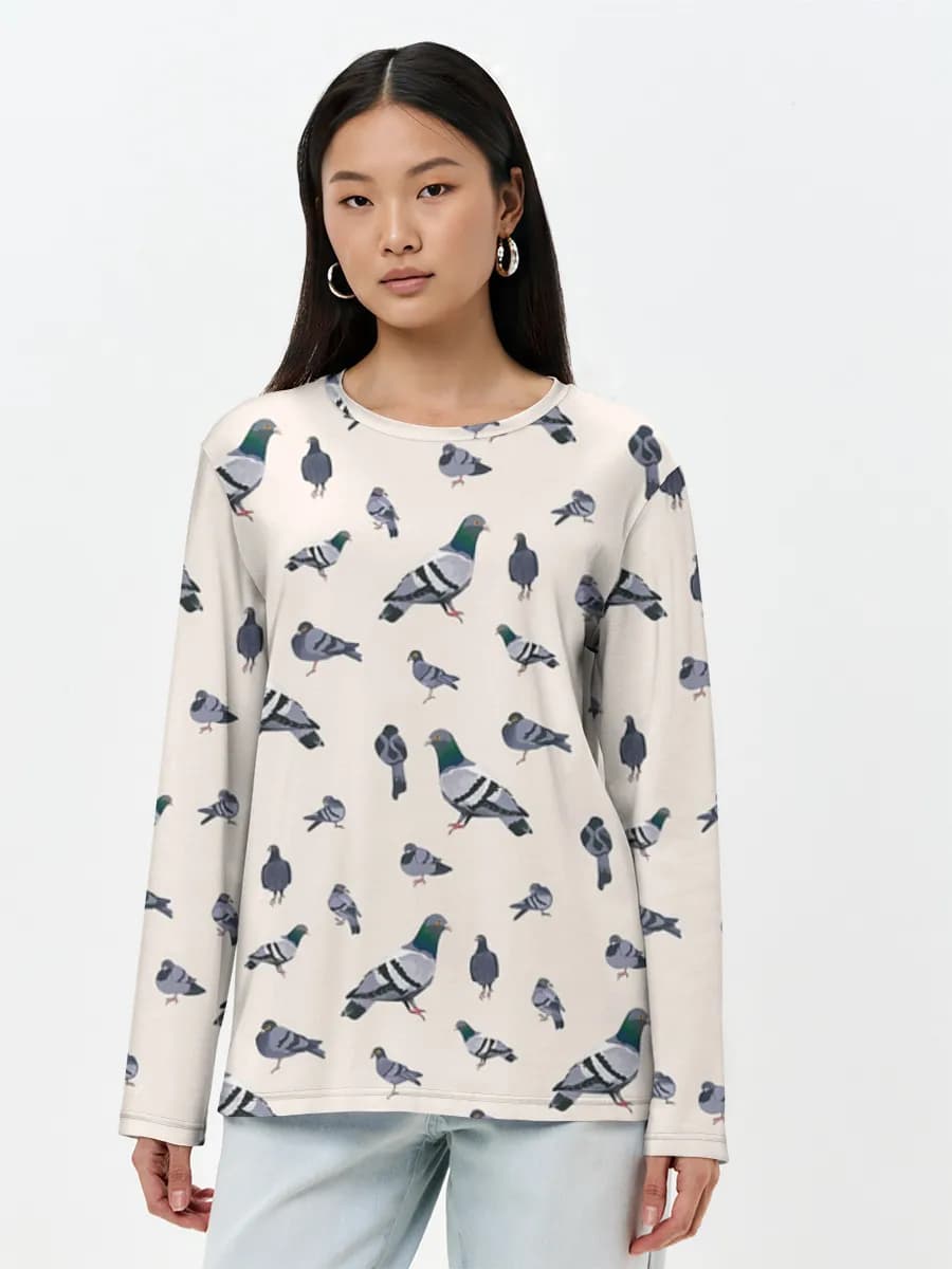 Women's long sleeve shirt. Cotton