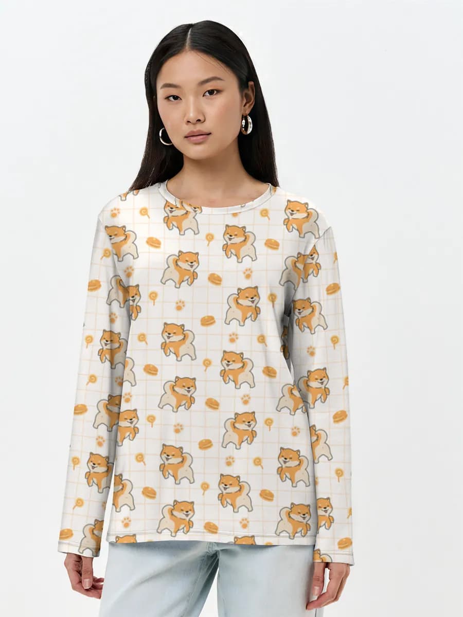 Women's long sleeve shirt. Cotton