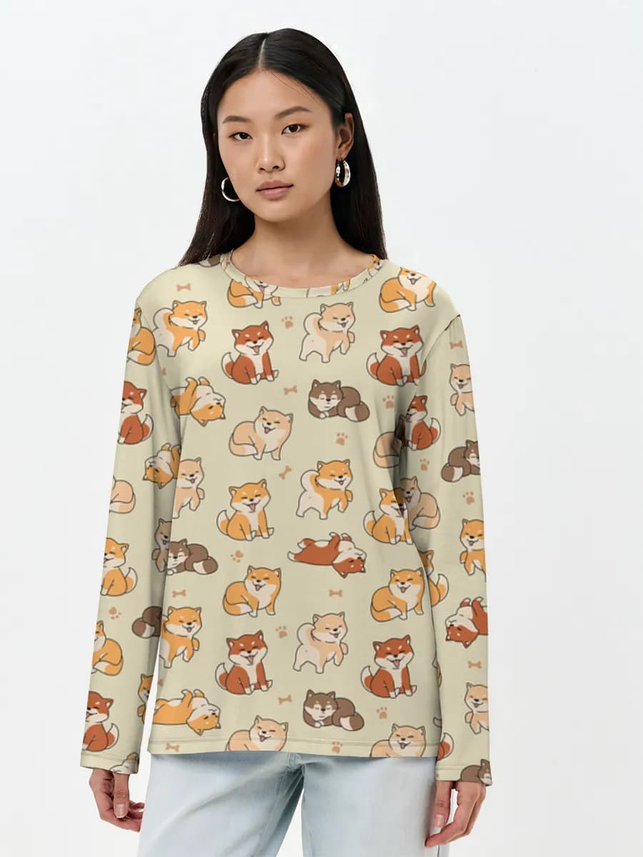 Women's long sleeve shirt. Cotton