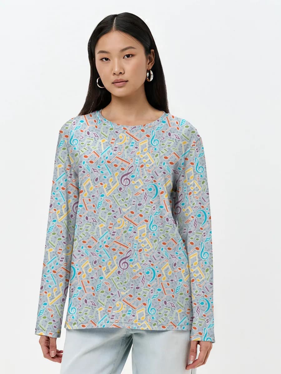 Women's long sleeve shirt. Cotton