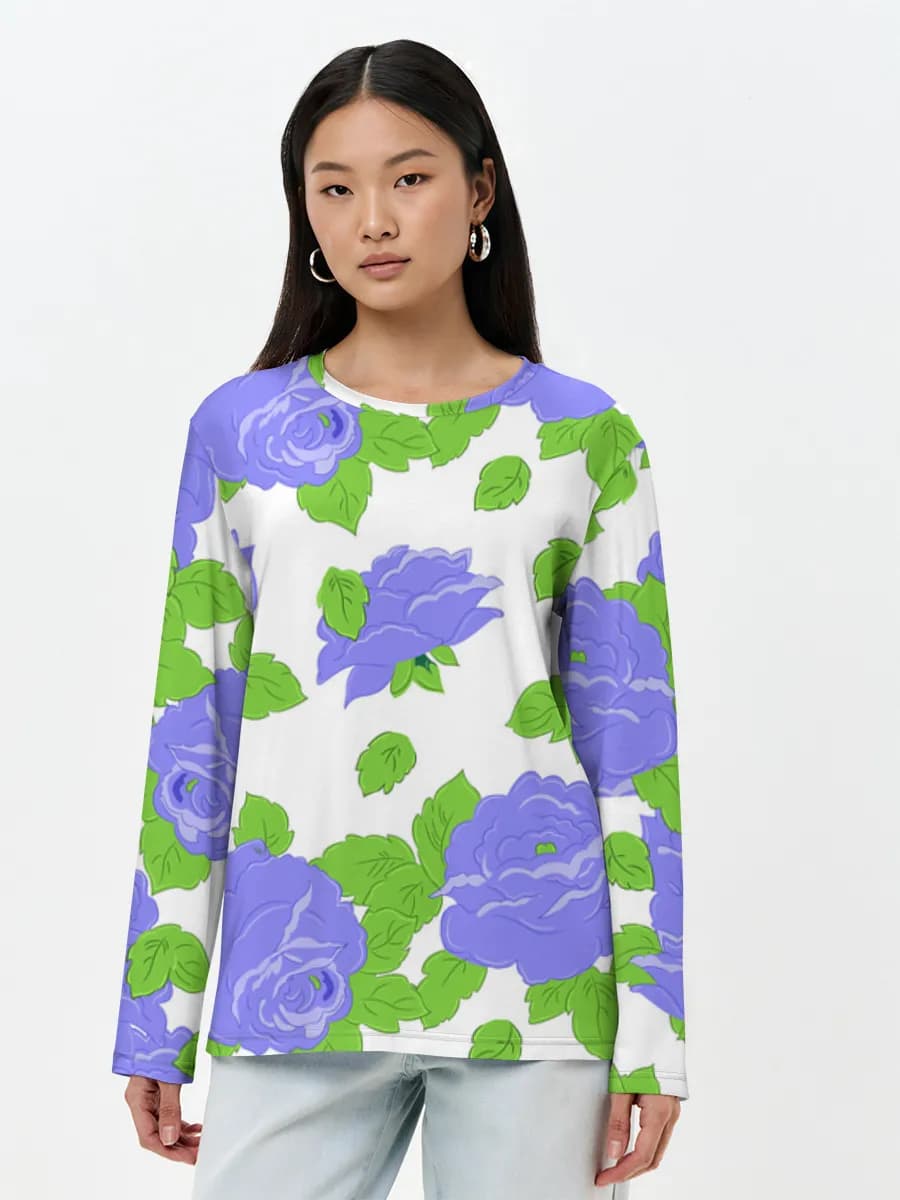 Women's long sleeve shirt. Cotton