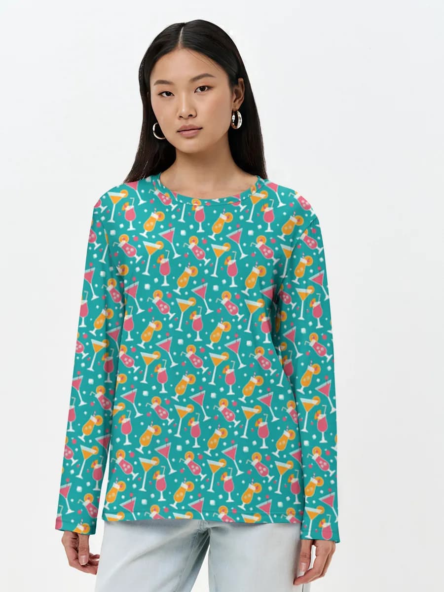 Women's long sleeve shirt. Cotton