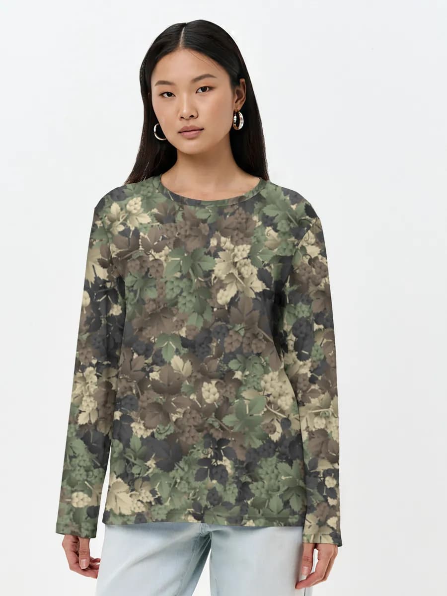 Women's long sleeve shirt. Cotton