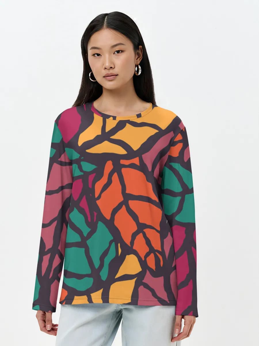 Women's long sleeve shirt. Cotton