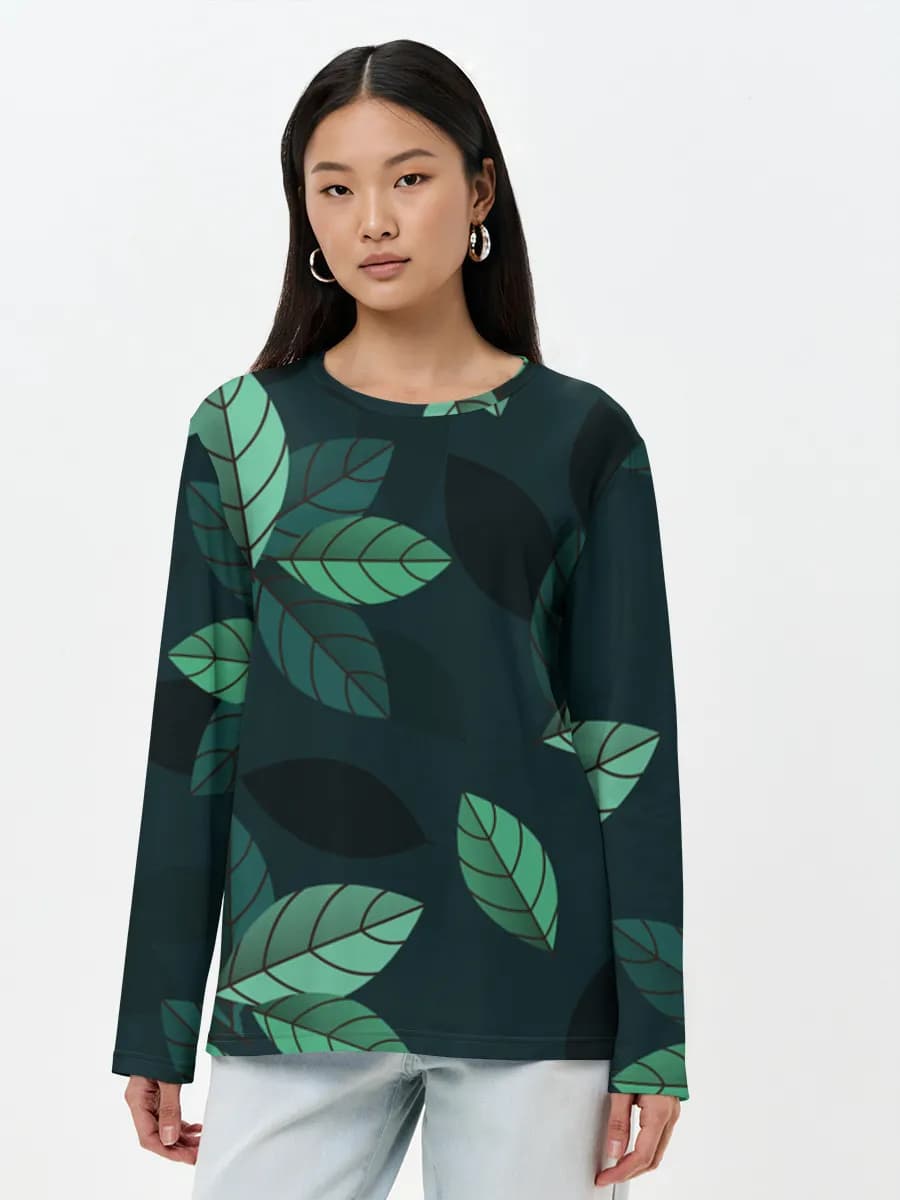 Women's long sleeve shirt. Cotton