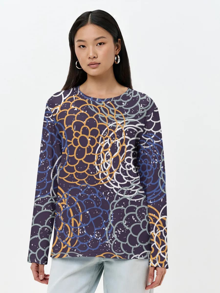 Women's long sleeve shirt. Cotton
