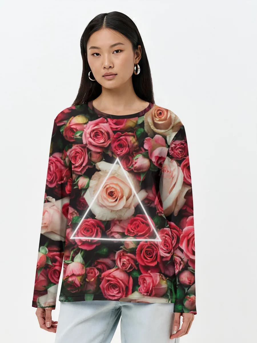 Women's long sleeve shirt. Cotton