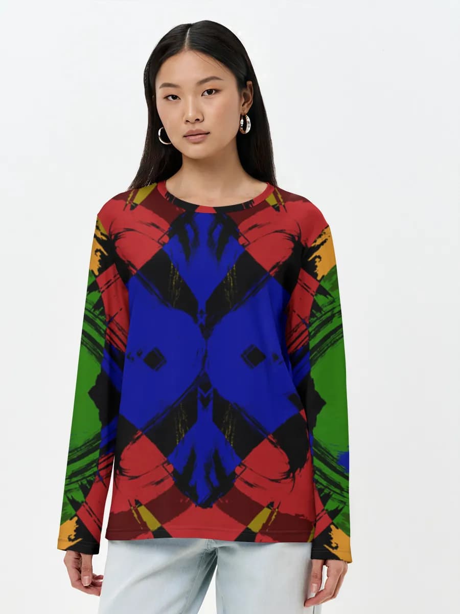 Women's long sleeve shirt. Cotton
