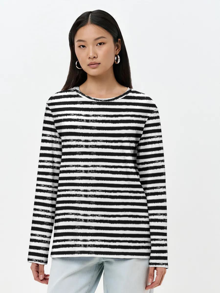 Grunge Black White Stripes