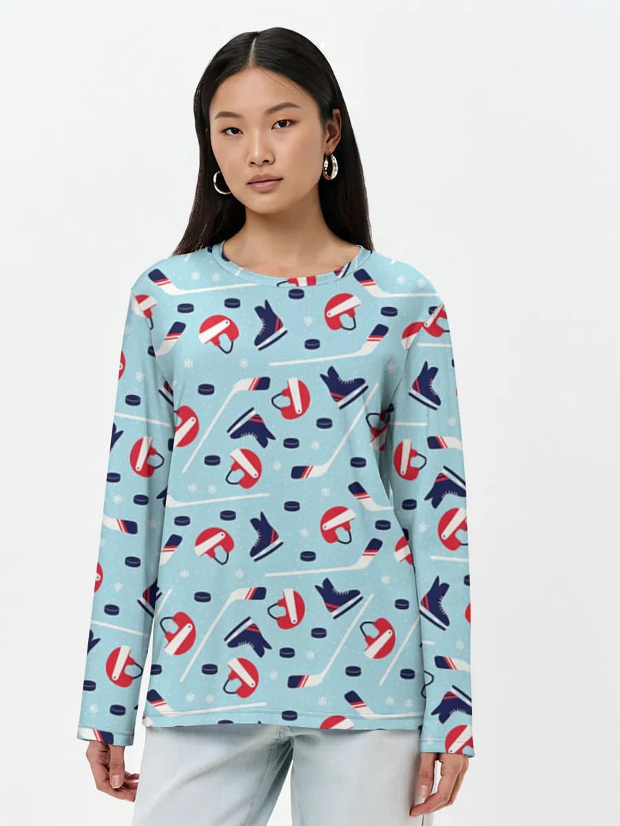 Women's long sleeve shirt. Cotton