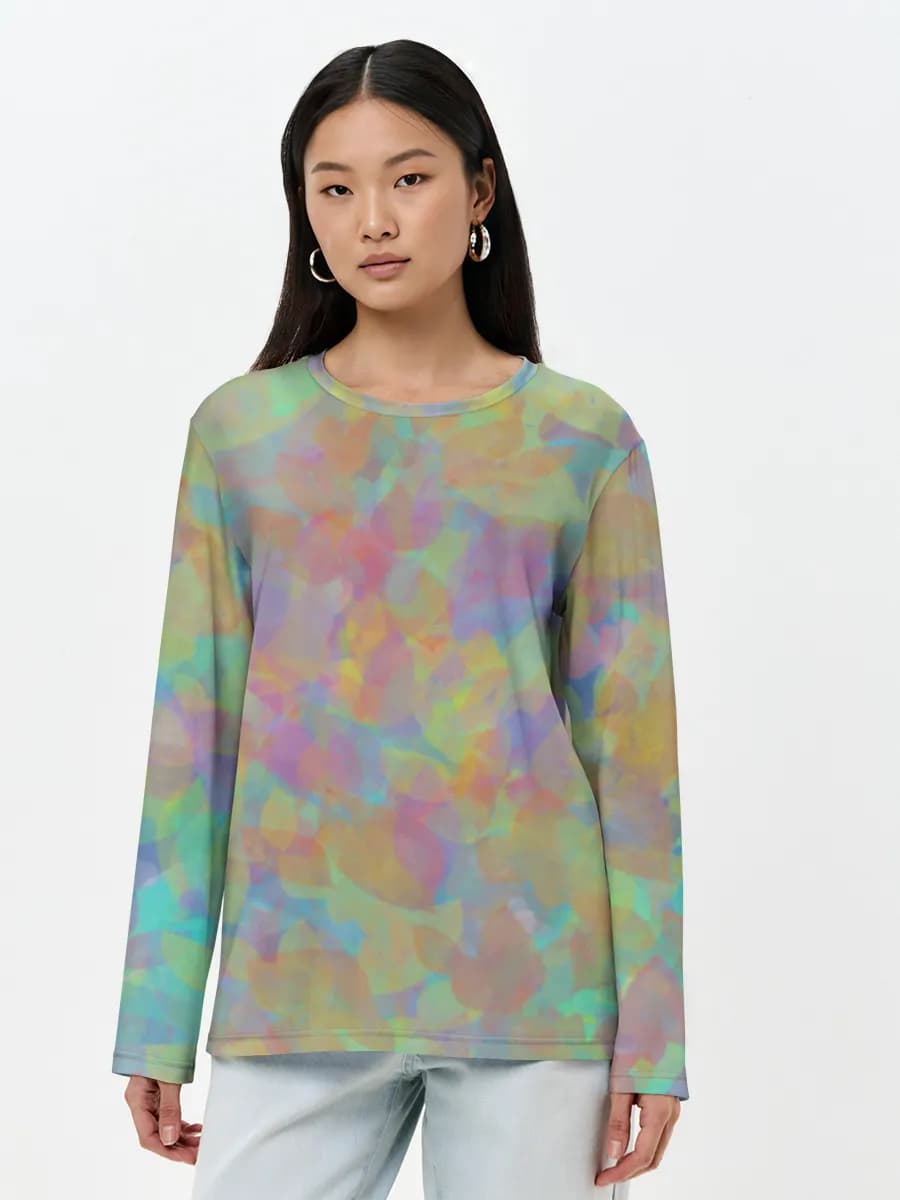 Women's long sleeve shirt. Cotton