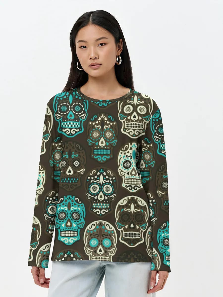 Women's long sleeve shirt. Cotton