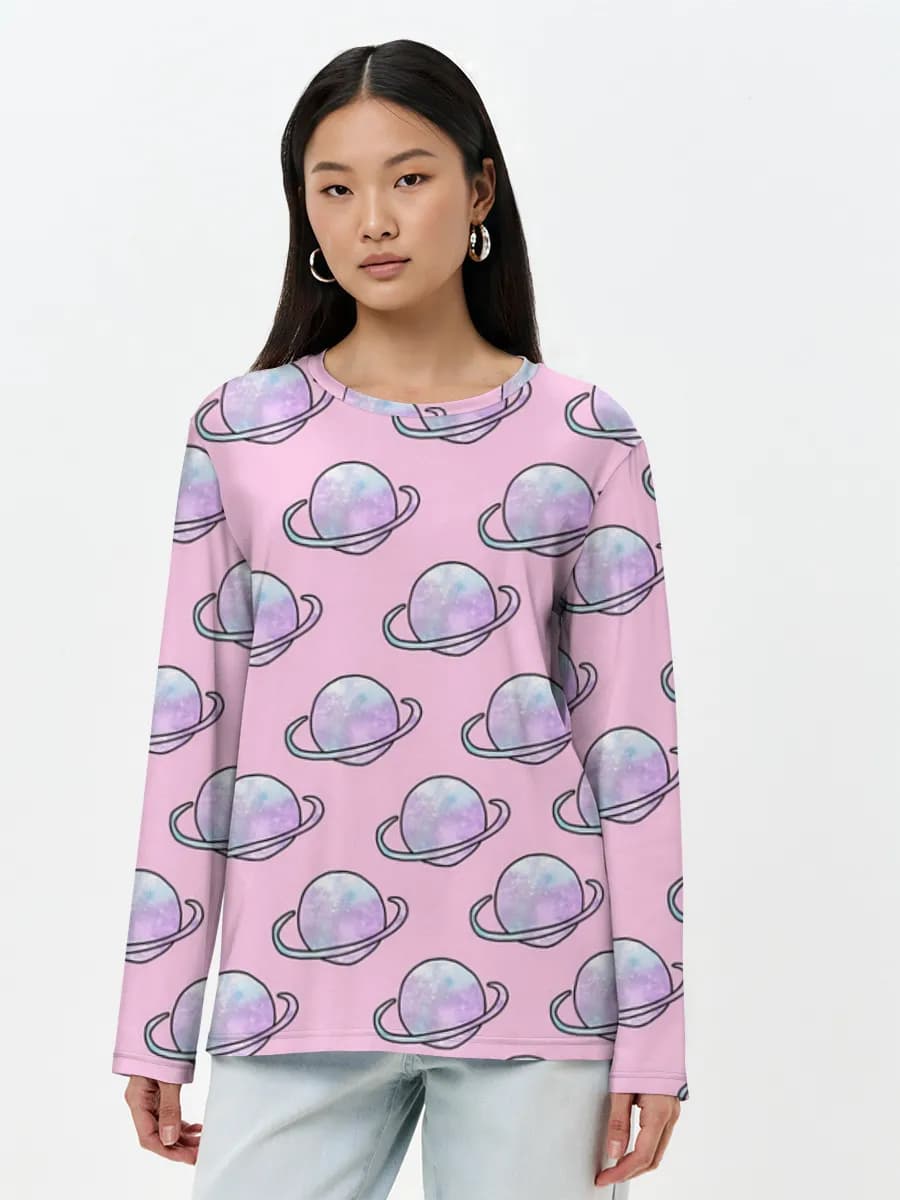 Women's long sleeve shirt. Cotton