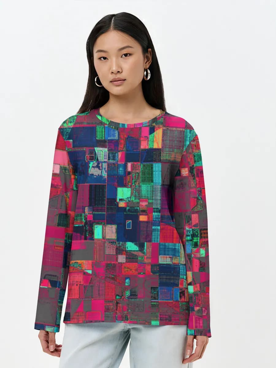 Neon Glitch Mosaic