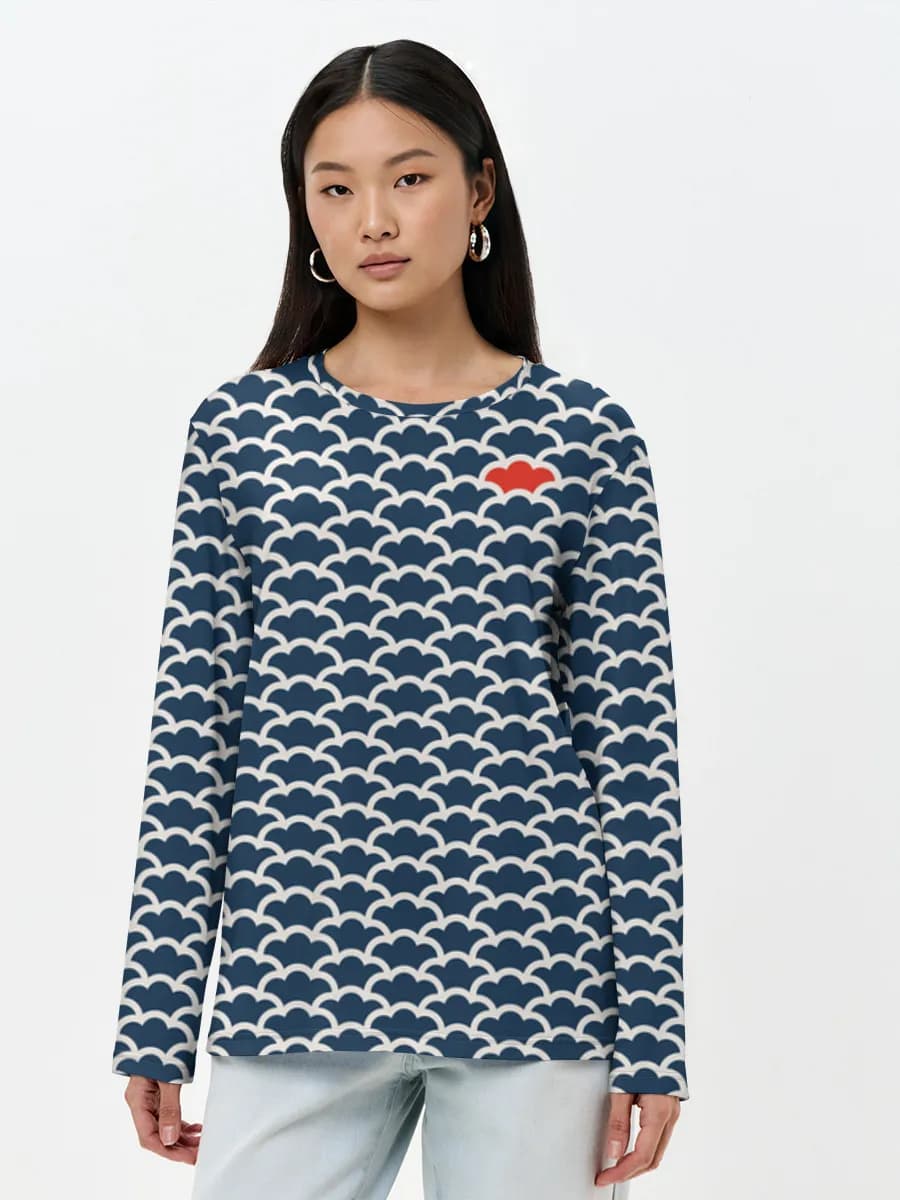 Women's long sleeve shirt. Cotton