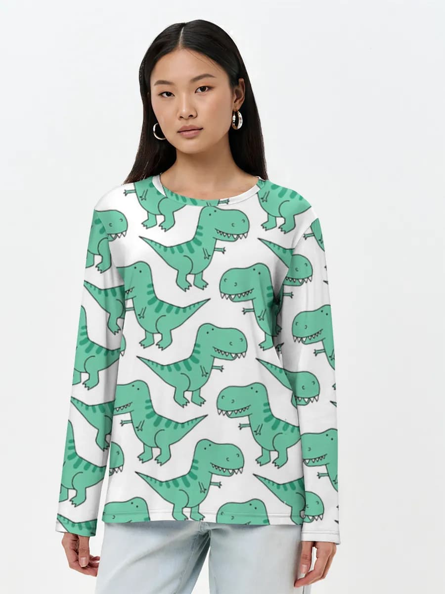 Women's long sleeve shirt. Cotton