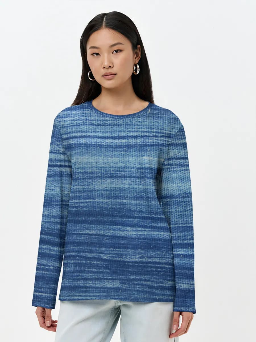 Women's long sleeve shirt. Cotton
