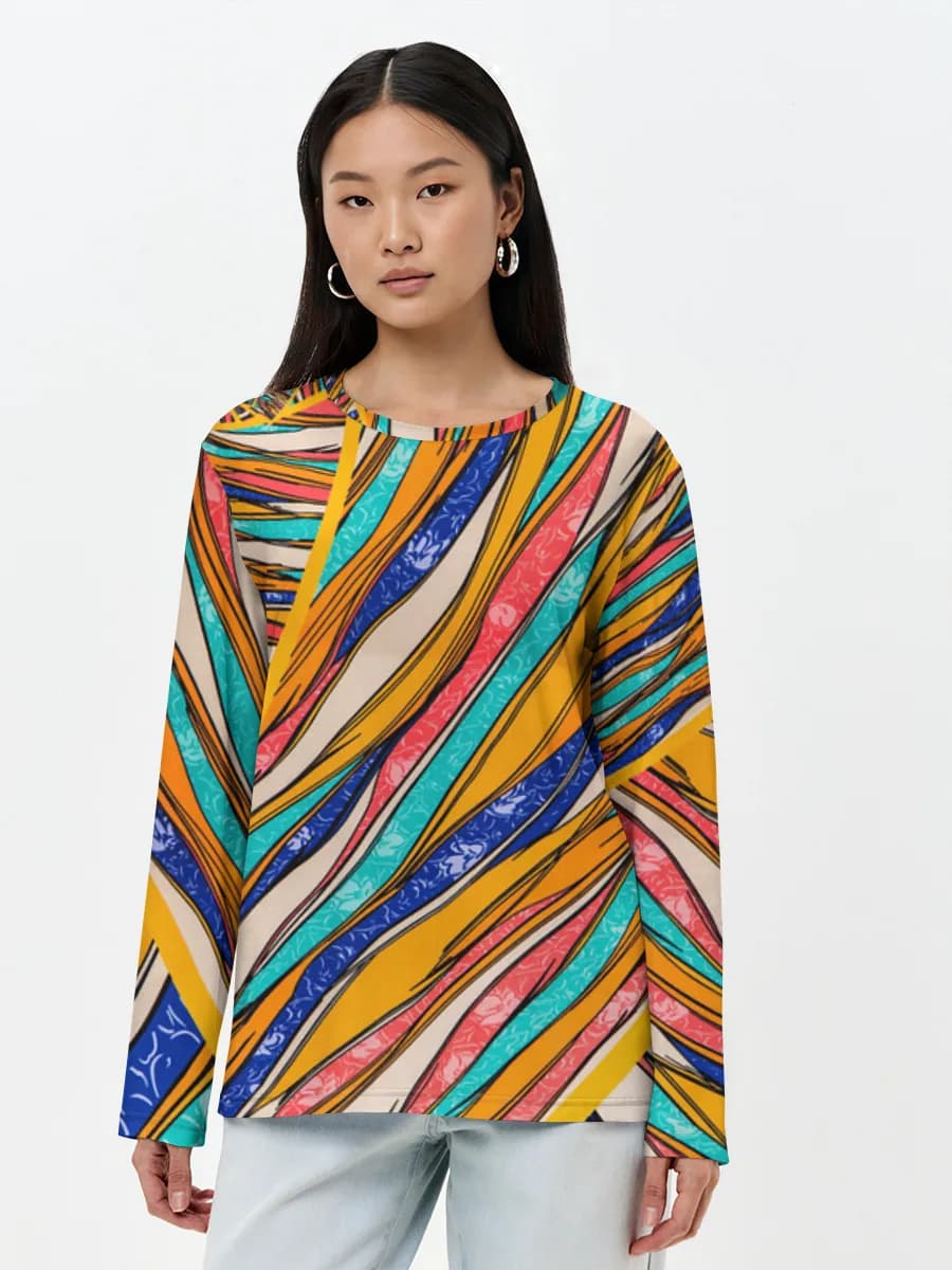 Women's long sleeve shirt. Cotton
