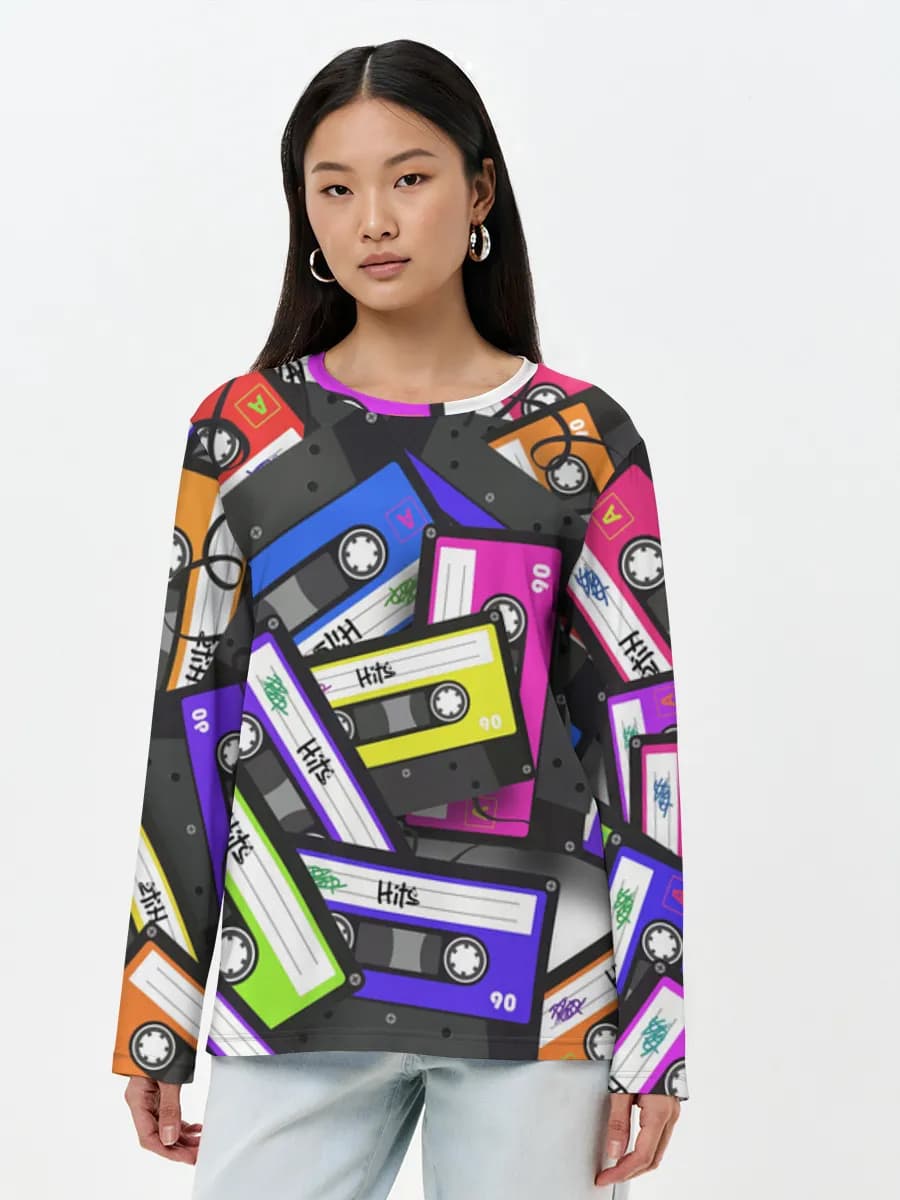 Women's long sleeve shirt. Cotton