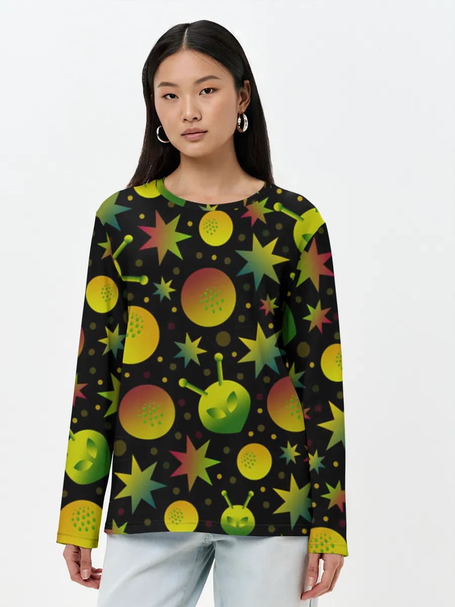 Women's long sleeve shirt. Cotton
