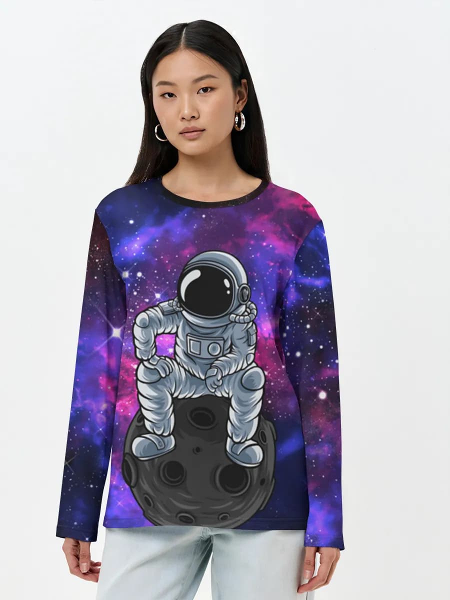 Women's long sleeve shirt. Cotton