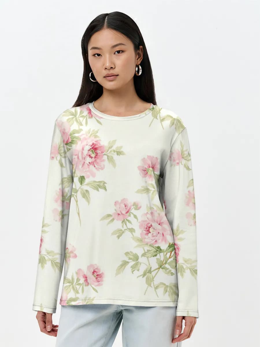 Women's long sleeve shirt. Cotton