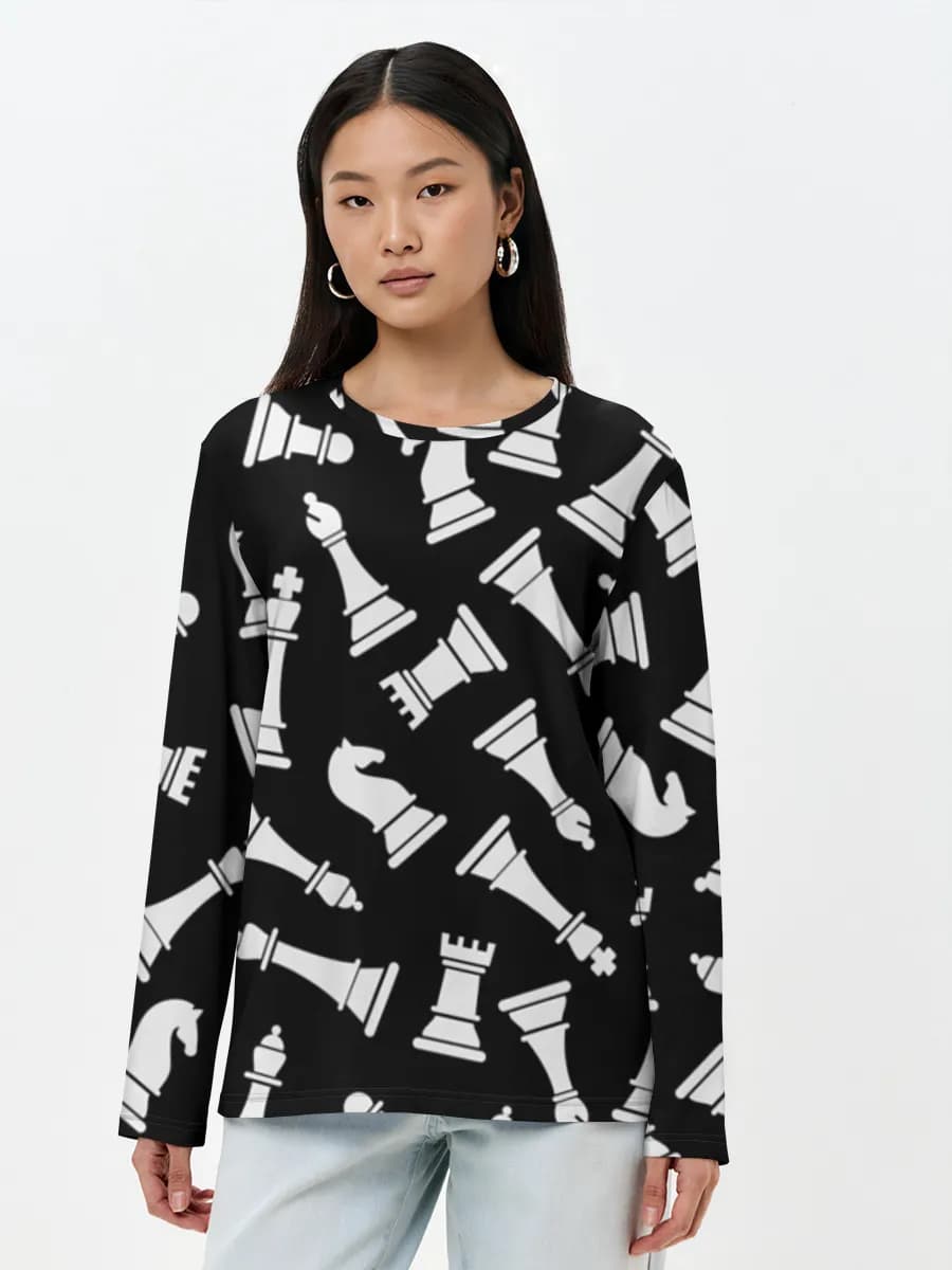 Women's long sleeve shirt. Cotton