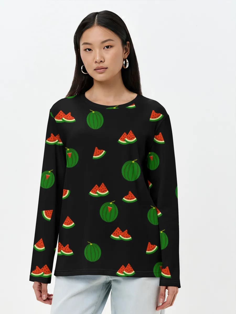 Women's long sleeve shirt. Cotton