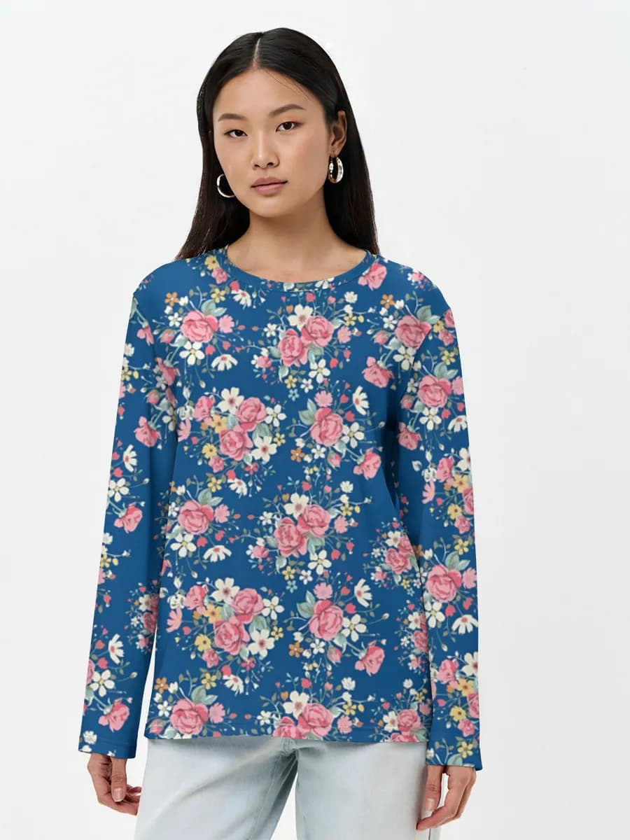 Women's long sleeve shirt. Cotton