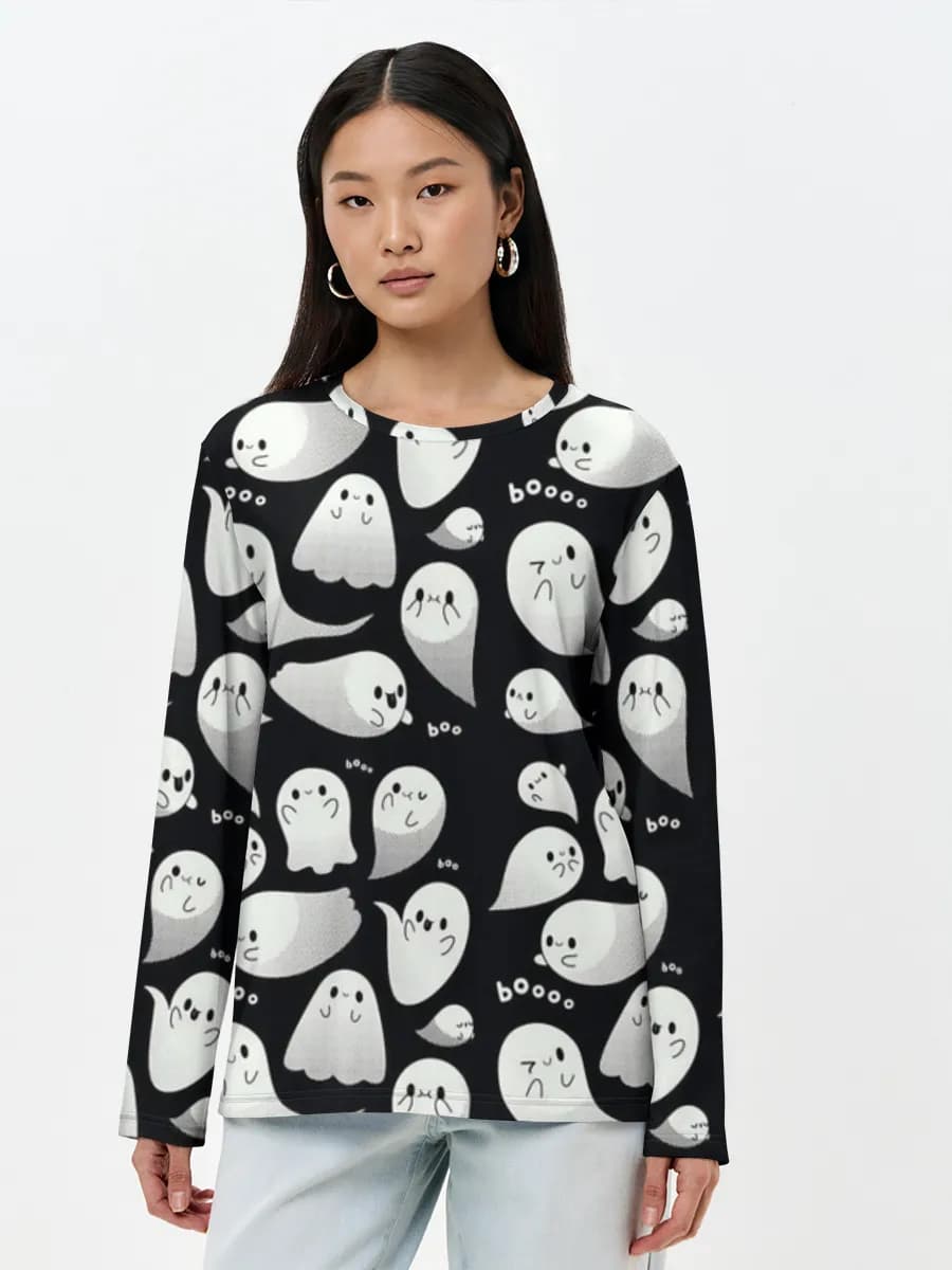 Women's long sleeve shirt. Cotton