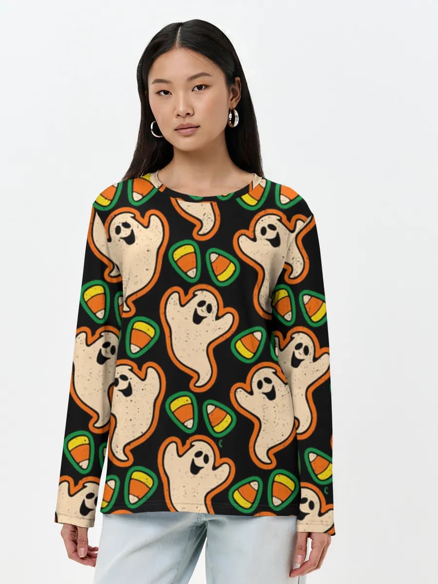Women's long sleeve shirt. Cotton