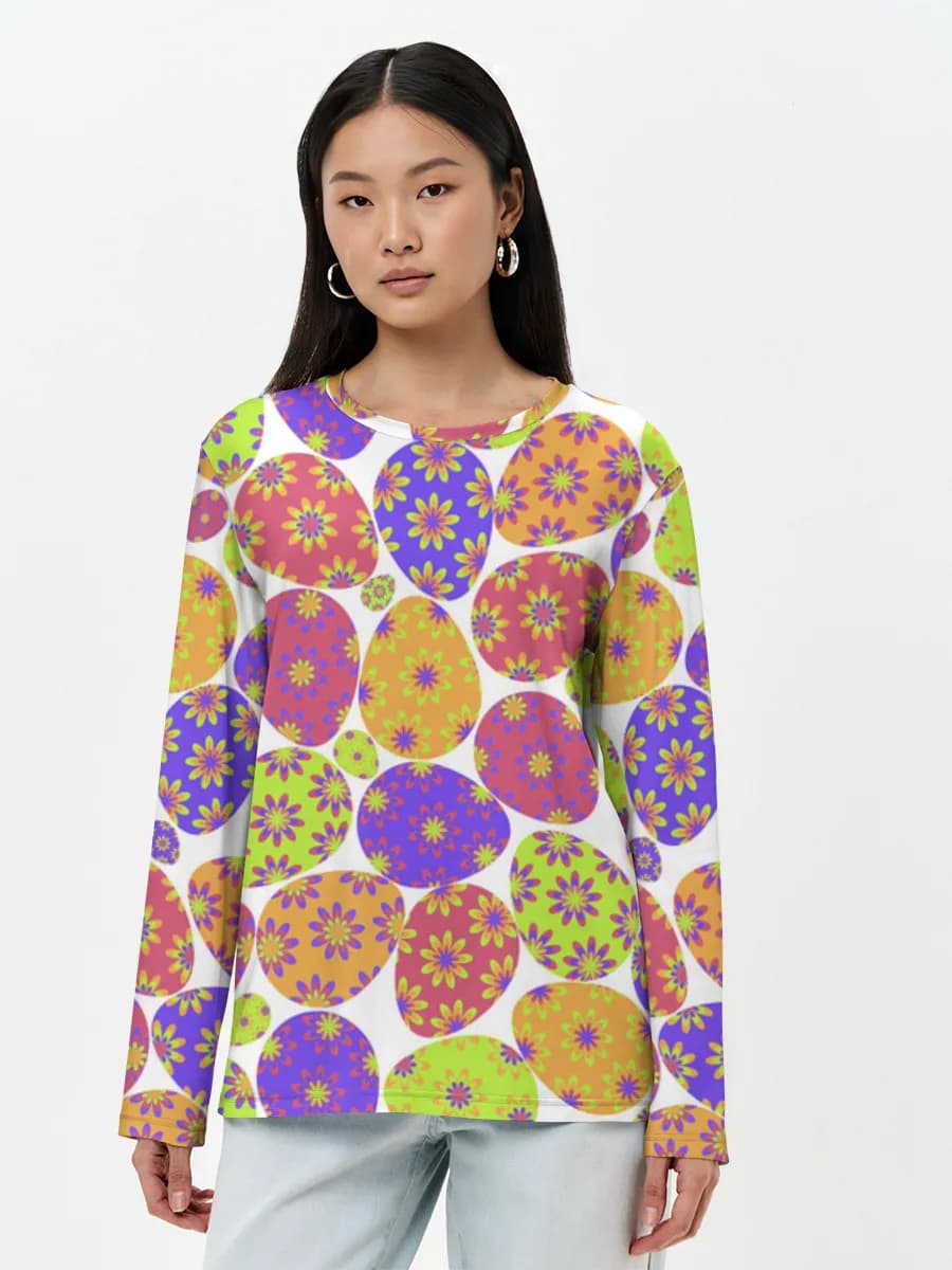 Women's long sleeve shirt. Cotton