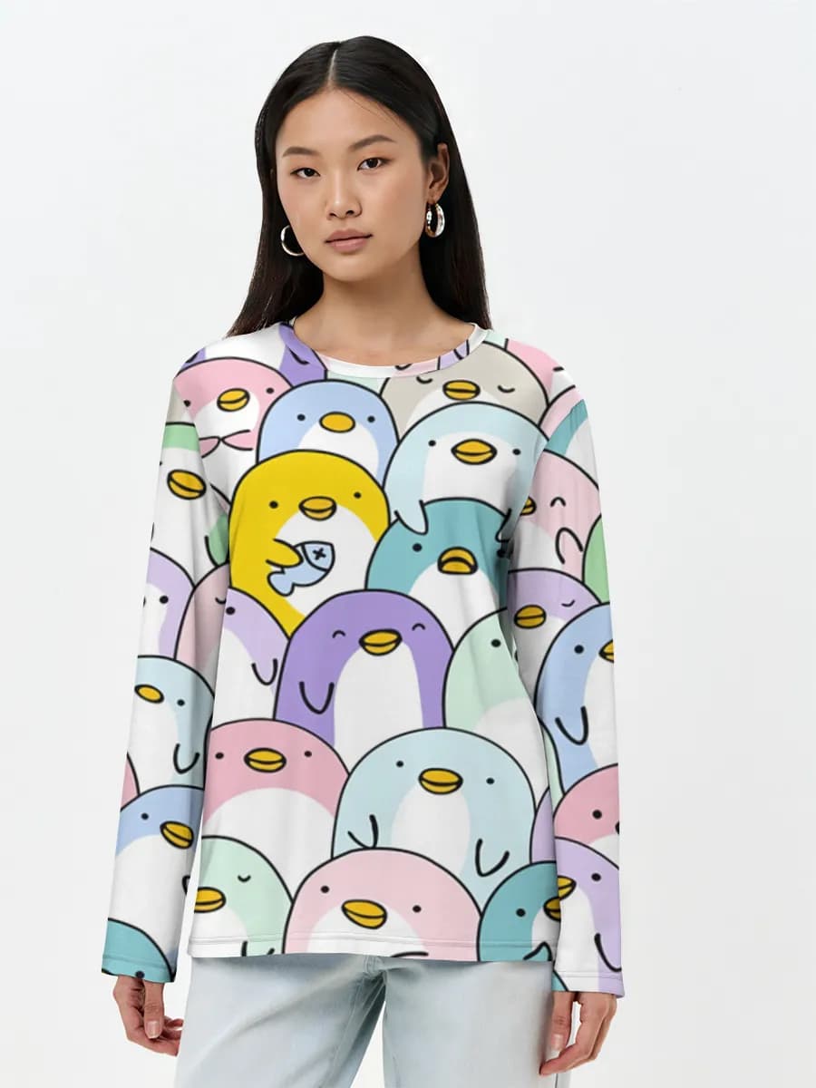 Women's long sleeve shirt. Cotton