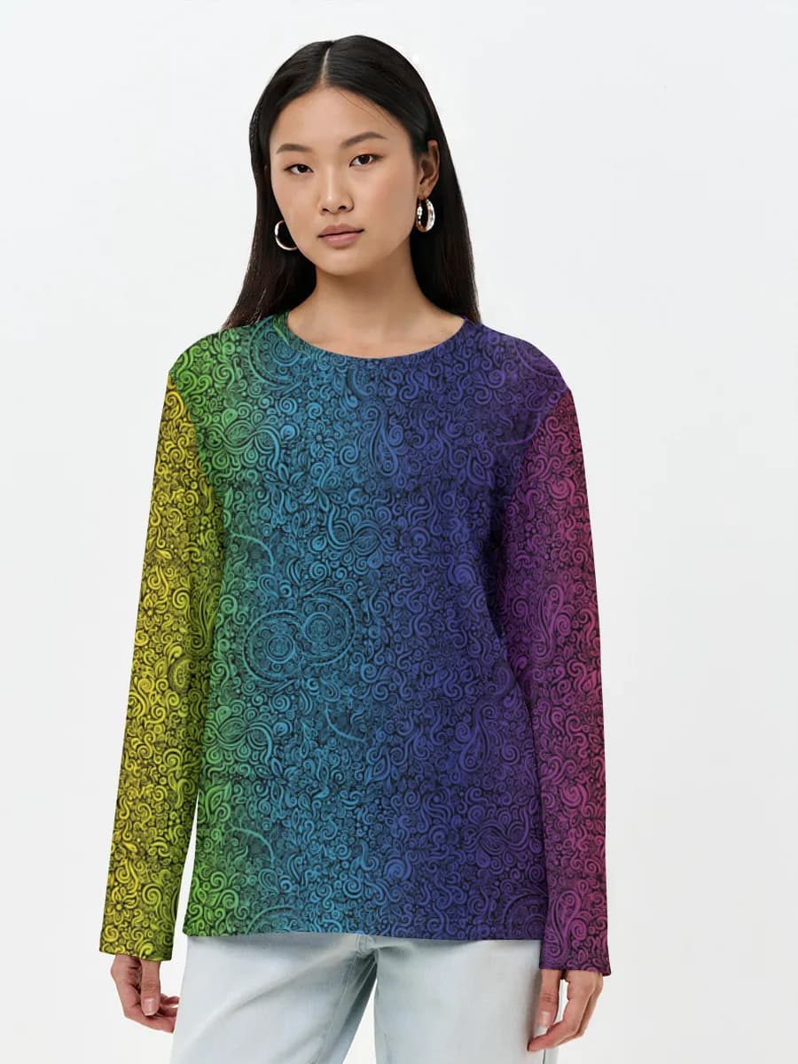 Women's long sleeve shirt. Cotton
